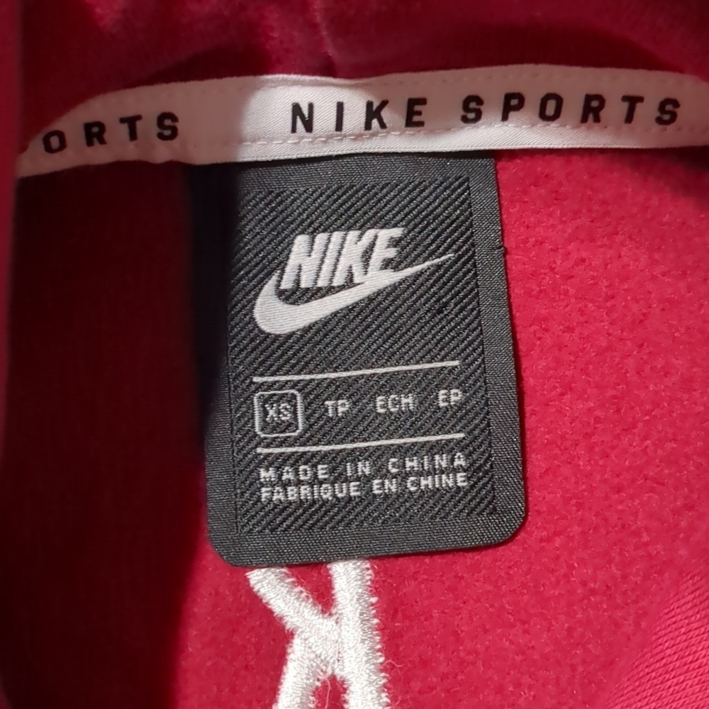 Nike Womens NSW Fleece Quilted Fleece Pull Over Hoodie - Picture 6 of 9